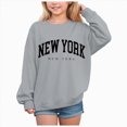 thumbnail image 1 of Girls Sweatshirt Graphic Sweatshirts for Teen Girls Crewneck Oversized Sweatshirt Kids Fashion Long Sleeve Pullover Tops Kaprioy Girls Sweatshirt, 1 of 4