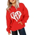 thumbnail image 1 of Girls Sweatshirt,Hoodie Soft Long Sleeve Graphic Print Cute Comfortable Pullover for Children,Girls Sweatshirts,Red,4-5 Years, 1 of 3
