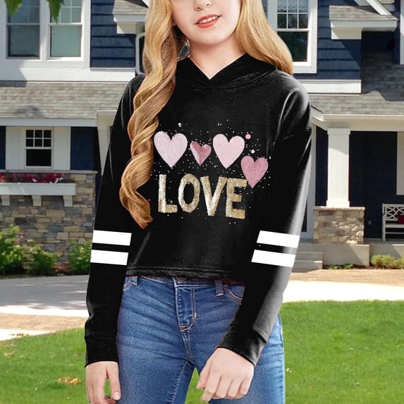 Girls Sweatshirt Hoodies for Teens Long Sleeve Graphic Top Fashion Cool Casual Pullover Hooded for Boys Girls Long Sleeve Graphic Top Sweatshirts for Women Loose Fit