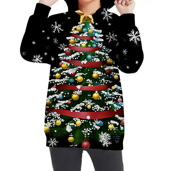 Girls Sweatshirt Pullover Crewneck Oversized Pullover Cotton Clothes Printed Long Sleeves Tops Casual Fleece Sweater with Pocket Fall Winter Warm Sweatshirts Kids Hoodies