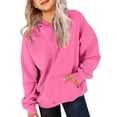 thumbnail image 1 of Girls Sweatshirt Sport Pullover Freedom Sweatshirt Pullover Hoodies Minimalist Solid Color Pullover Lounge Hoodie for Girls, 1 of 7