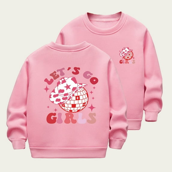 Girls Sweatshirts 3D Novelty Jumper Kids Tops Teen Sweatshirts Long Sleeve Pullover Pink 11-12 Years