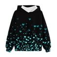 thumbnail image 1 of Girls Sweatshirts Crewneck Oversized Pullover Cotton Clothes Printed Long Sleeves Tops Casual Fleece Sweater with Pocket Fall Winter Warm Sweatshirts Kids Hoodies, 1 of 5