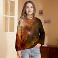 thumbnail image 1 of Girls Sweatshirts Galaxy Print Pullover Hoodie Top Casual Comfy Hoodies for Girls Size 3-4Y, 1 of 8
