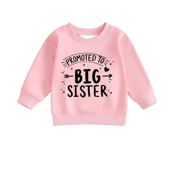 Girls Sweatshirts Letter Print Casual Crewneck Pullover Top Fall Stylish Sweatshirts for Girls Size 7-8Y