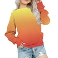 thumbnail image 1 of Girls Sweatshirts Pullover Tops, Ombre Color Crewneck Sweatshirts for Teen Girl Boy, Cute Kids Long Sleeve Blouse, 1-14Y, 1 of 7
