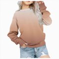 thumbnail image 1 of Girls Sweatshirts for Teen Girls Solid Color Round Neck Oversized Sweatshirt Kids Fashion Long Sleeve Pullover Tops Kaprioy Girls Sweatshirt, 1 of 5