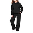 thumbnail image 1 of Girls Sweatsuit 2 Piece Jogger Sets Fleece Hoodie Sweatshirt & Jogger Sweatpants Boys Athletic Tracksui𝘁 Cute Graphic Outfits, 1 of 4