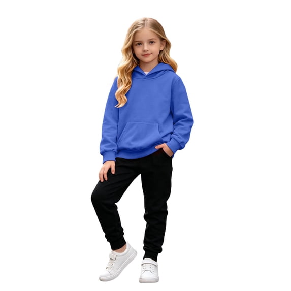 Girls Sweatsuit 2 Pieces Back To School Outfits for Kid Girls sweatshirts jogger pants comfy sets Sweat Pants hooded tracksuit