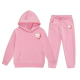 Girls Sweatsuit Girls Sweat Set Reindeer Girls' Hoodie Set Children's ...