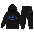 thumbnail image 1 of Girls' Sweatsuit Set - 2 Piece Basic Hoodie Sweatshirt and Jogger Sweatpants for Toddlers and Girls, 1 of 4