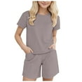 thumbnail image 1 of Girls Sweatsuits Girls Short Sets Size 10-12 Little Girl Clothes Size 6-7 Girls Sweat Suit 2 Piece Girls Outfits Toddler Clothes Girl Teen Outfits for Girls 14-16 Trendy, 1 of 9