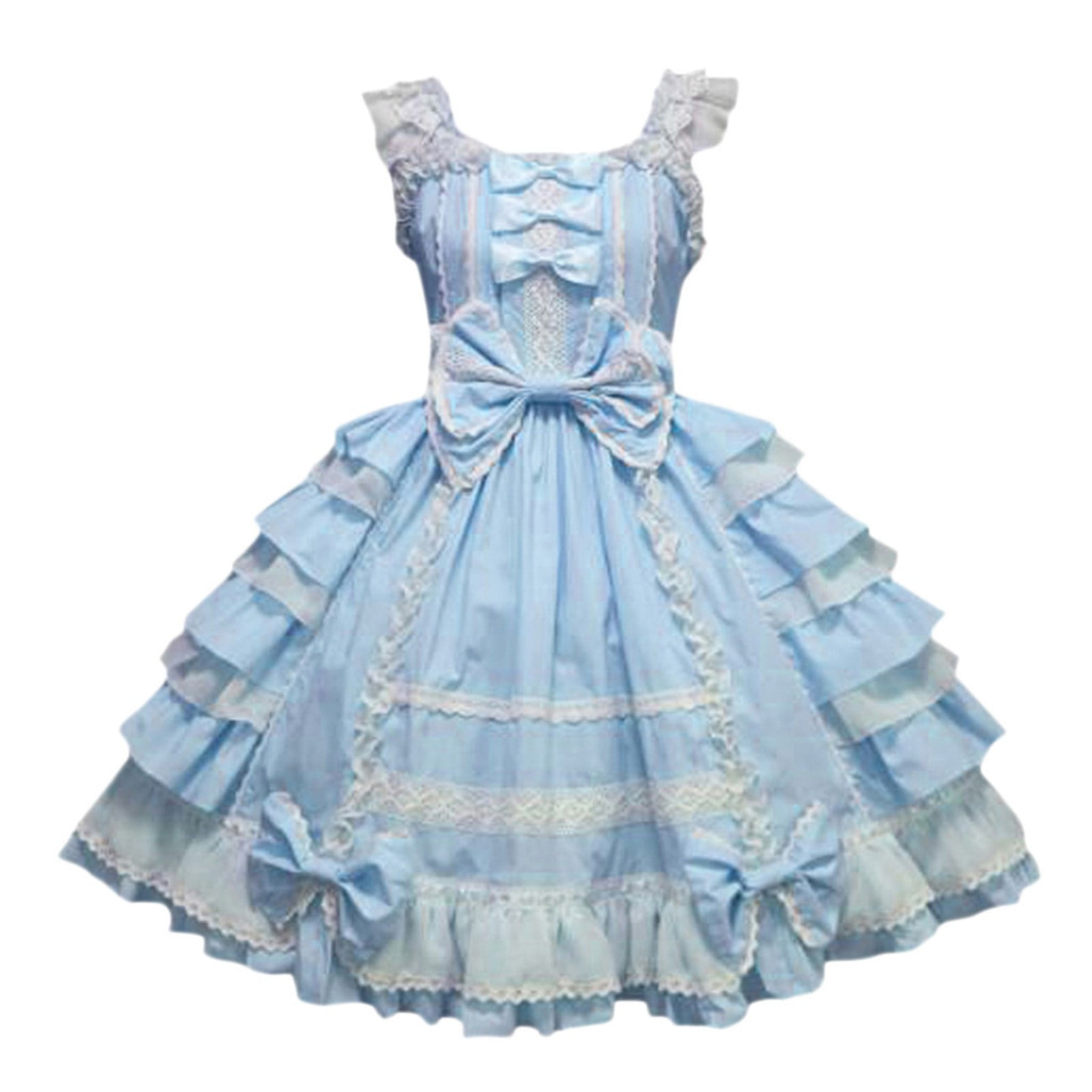 Cute Two-Piece Lolita Dress For Teens - Vintage Corset Style, Perfect For Graduation & Tea Parties