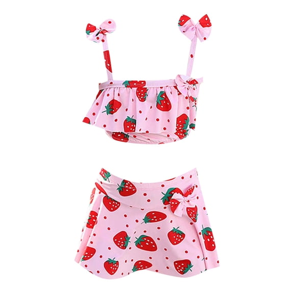 Girls Swim Suit Girls Swimsuit with Shorts Teen Girl Bathing Suits 2 Piece Bathing Suits for Kids 7-8Years Girls Fashion