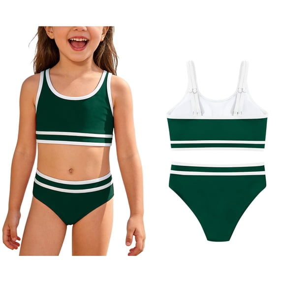 Girls Swim Suits Girls' Two-Piece Swimwear Quick Drying Swimwear Girls Bathing Suits 13-14 Years