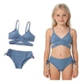 thumbnail image 1 of Girls Swim Suits Two Piece Bikini Sets Quick Dry Swimwear Bathing Suits 8-9 Years, 1 of 4