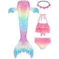 thumbnail image 1 of Girls Swimming Mermaid Tail Sets Kids Mermaid Swimsuit, 1 of 4