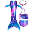 thumbnail image 1 of Girls Swimming Mermaid Tail Sets Kids Mermaid Swimsuit, 1 of 6