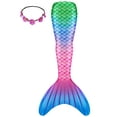 thumbnail image 1 of Girls Swimming Mermaid Tail Swimsuit Single Tails 9-10Years, 1 of 3