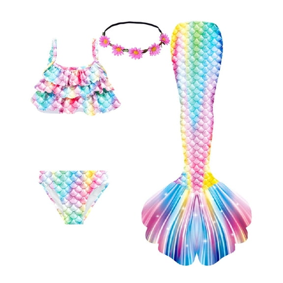 Girls Swimming Mermaid Tails Sets 7-8Years