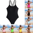 thumbnail image 1 of Girls Swimsuit 1 Piece Padded Bathing Suits Quick Dry Swimwear with Adjustable Straps Swimsuit Girls 10-11 Years, 1 of 7