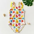 thumbnail image 1 of Girls' Swimsuit 1pc Swimsuits Swimming Summer Swimsuit Swimsuit Children Bikini Swimwear with Adjustable Shoulder Straps for Swimming Lessons Girls Bathing Suit Size 7-8, 1 of 6