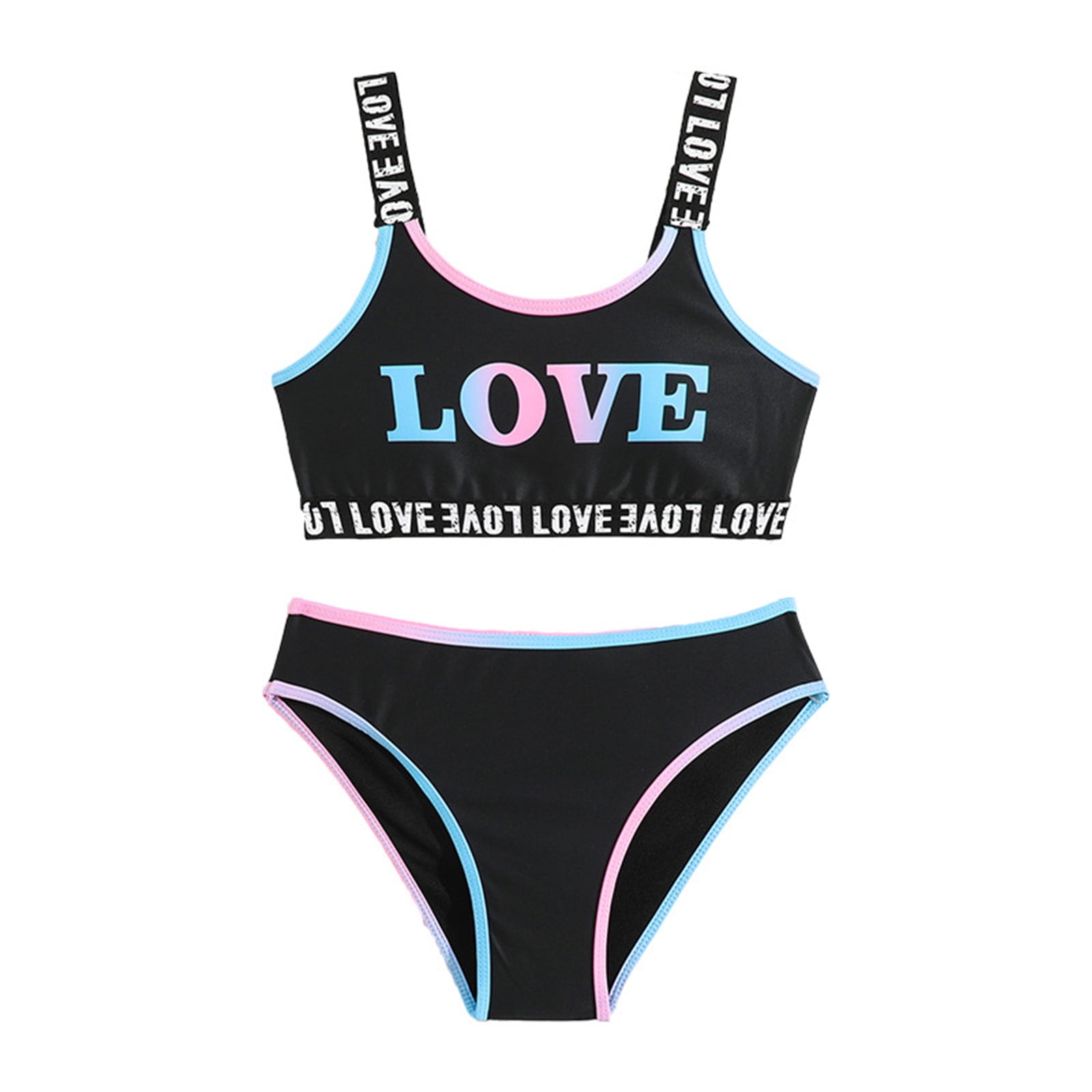 Girls Swimsuit 2 Piece Bathing Suit Kids Bikini With Chest Pad Girls girls-swimsuit-2-piece-bathing-suit-kids-bikini-with-chest-pad-girls