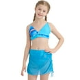 thumbnail image 1 of Ardorlove Girls Swimsuit 3 Pcs Tropical Print Bathing Suits Swimwear Cover Up Skirt Kids Teen Bathing Suit 7-16 Years, 1 of 9