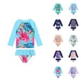 thumbnail image 1 of Girls Swimsuit Athletic Bikini Girl's 2 Piece Swimsuit High Waist Bathing Suit Matching Cover Up Set Quick-Dry Performance Swimwear for Children, 1 of 3