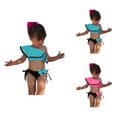 thumbnail image 1 of Girls Swimsuit Bathing Suits for Girls Swimwear for Kids Summer One Shoulder Bathing Suit with Ruffles Bowknot Two Piece Off Shoulder Bikini for Toddlers and Girls, 1 of 10