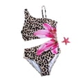 thumbnail image 1 of Girls Swimsuit Big Girls Bikini Floral Print Swimsuit Style Bathing Suit for and Kids Sun Protection Swimwear Trendy Summer Beach Outfits, 1 of 7