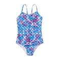 thumbnail image 1 of Girls Swimsuit Bodysuit One-piece Bathing Suit Rashguard Beach Swimwear for Girls 3-4 Years, 1 of 4