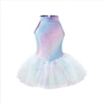 thumbnail image 1 of Girls Swimsuit Dress 2 Piece Tail Swimsuits Scale Two Piece Bathing with Removable Skirt for Toddler Kids Beach Pool Party Swimwear 3-4 Years, 1 of 6