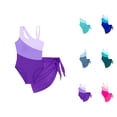 thumbnail image 1 of Girls Swimsuit Girls Bathing Suits Girls Swimwear for Girls with Modern Color Block Cutout and Mesh Overlay SwimSuit for Summer Beach Play, 1 of 6