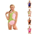 thumbnail image 1 of Girls Swimsuit High Elasticity Swimsuit Girls Nylon Performance Childrens Swimwear Quick-Dry Bathing Suit for Little Girls Age 2-12 Years, 1 of 4