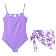 thumbnail image 1 of Girls Swimsuit One Piece Quick Dry Bathing Suit Ruched Swimwear for Girls Tropical Printed Girls Swimsuits Size 10-12, 1 of 6