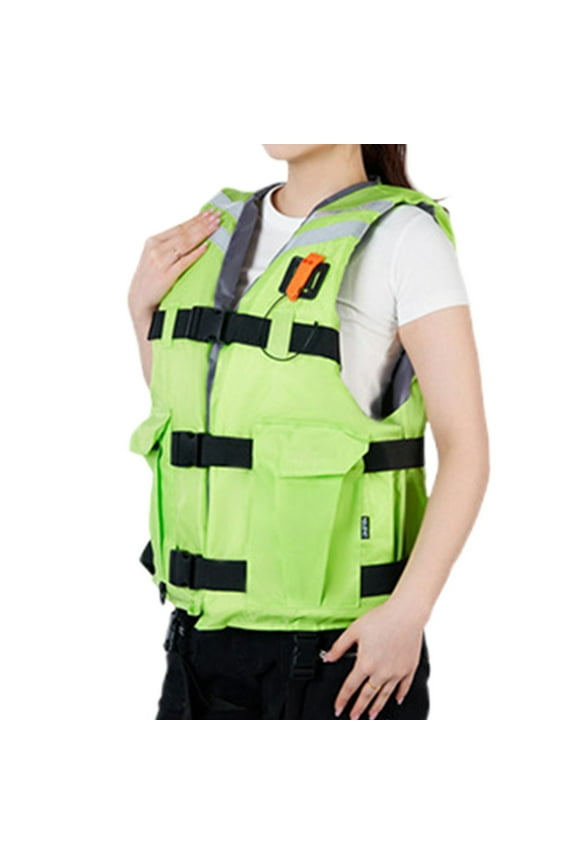 Girls Swimsuit,Plus Size Buoyancy Vest High Flotation Fishing Life Jacket for Kids and Adults Portable for Swimming Boating and Water Sports,Swimsuit,Green,L