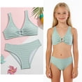 thumbnail image 1 of Girls Swimsuit Quick Dry Two Piece Girls Bathing Suits with Chest Pad Tween Bathing Suits Girls 11-12 Years, 1 of 6