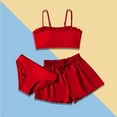 thumbnail image 1 of Girls Swimsuit Set 3 Piece Beach Tankini Set with Shorts Cover up Rullfe Toddler&nbsp;Bathing Suit&nbsp;Girl 8-10 Years, 1 of 4