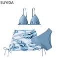 thumbnail image 1 of Girls Swimsuit Size 10 Ruffle Bikini Top Adjustable Straps Girls Swimwear Tankini 3 Pieces Hawaiian Girls Bathing Suit&nbsp;size 6, 1 of 4
