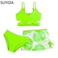 thumbnail image 1 of Girls Swimsuit Size 6 Cutout Bikinis for Teens Adjustable Straps Tankini with Shorts 3 Piece Allover Printed Girls Bathing Suit&nbsp;size 6, 1 of 4