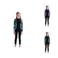 thumbnail image 1 of Girls Swimsuit Surfing Suit Girls Long Sleeve Gradient Floral Print Swimsuit Full Leg Coverage Diving Suit Performance Swimwear for Children, 1 of 5