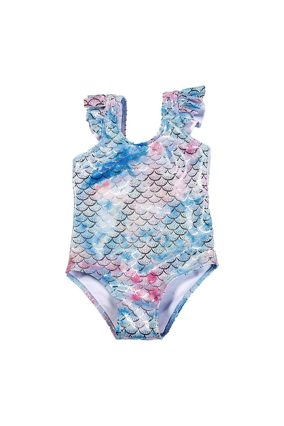 Girls Swimsuit Tankini Ruffle Kids Bikini Beach Pool Clothes Girls Bathing Suit