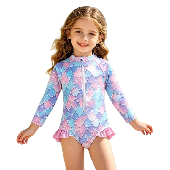 Girls Swimsuit Girl One Piece Lightweight Girls Bathing Suit Ruched Swimwear Ruched Color Block Girls Swimsuit Size 6