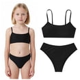 thumbnail image 1 of Girls Swimsuit Two Piece Adjustable Straps Girls Bathing Suits with Chest Pad Bathing Suits for Girls 8 Years, 1 of 9
