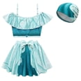 thumbnail image 1 of Girls Swimsuit Two Pieces Ruffle Bathing Suit Jasmine Princess Swimwear, 1 of 5