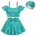 thumbnail image 1 of Girls Swimsuit Two Pieces Ruffle Bathing Suit Joy Disgust Swimwear, 1 of 7
