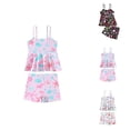 thumbnail image 1 of Girls Swimsuit UPF 50+ Rash Guard Girls Two Piece Swimsuits Sun Protection Swimwear with Swim Shorts Quick-Dry Beach Outfits for Kids, 1 of 9