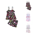thumbnail image 1 of Girls Swimsuit UPF 50+ Rash Guard Girls Two Piece Swimsuits Sun Protection Swimwear with Swim Shorts Quick-Dry Beach Outfits for Kids, 1 of 9