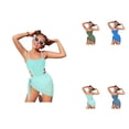 thumbnail image 1 of Girls Swimsuit with Adjustable Straps, One Piece Solid Color Cut-Out Bathing Suit with Round Neckline and Matching Cover-Up Skirt, 1 of 7